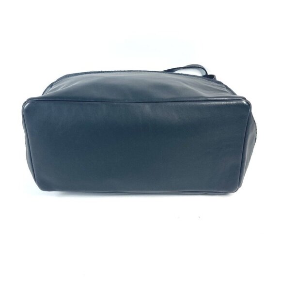 CHANEL CC CC Mark logo Vertical Tote Bag Shoulder Bag Knit / Leather Black - Picture 7 of 16